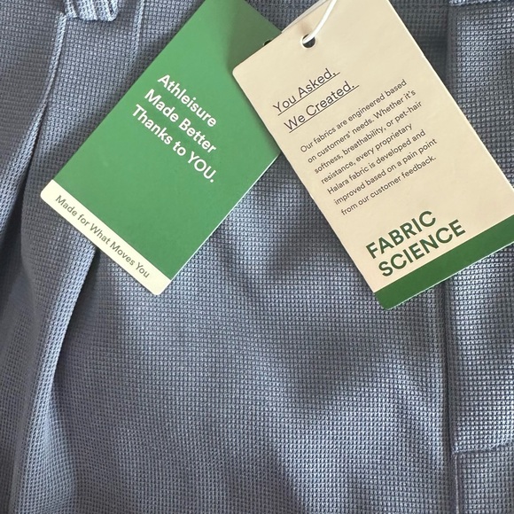 HALARA Blue Waffle Knit Wide Leg High-Waisted Pants size L (12-14) NWT - Picture 3 of 8